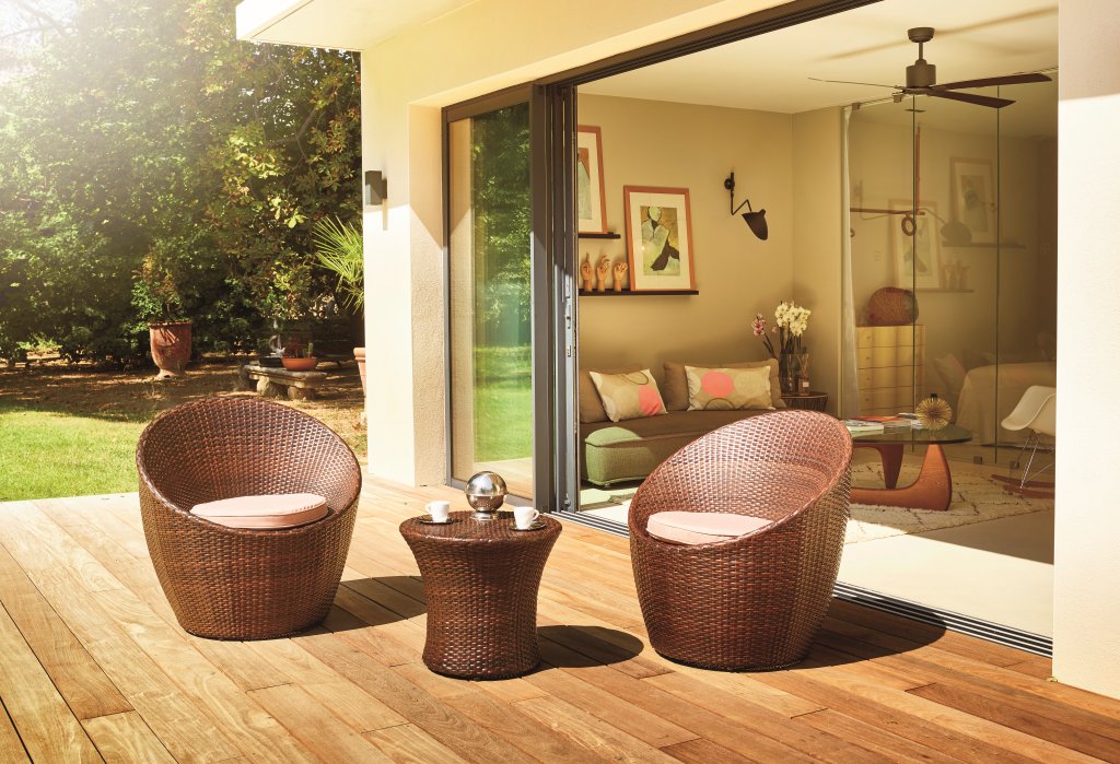 Salon de jardin en résine tressée cigare - BELIZE