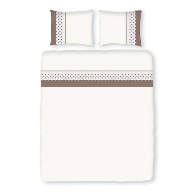 Parure de Lit Italian Home Collection Salzburg Taupe Coton