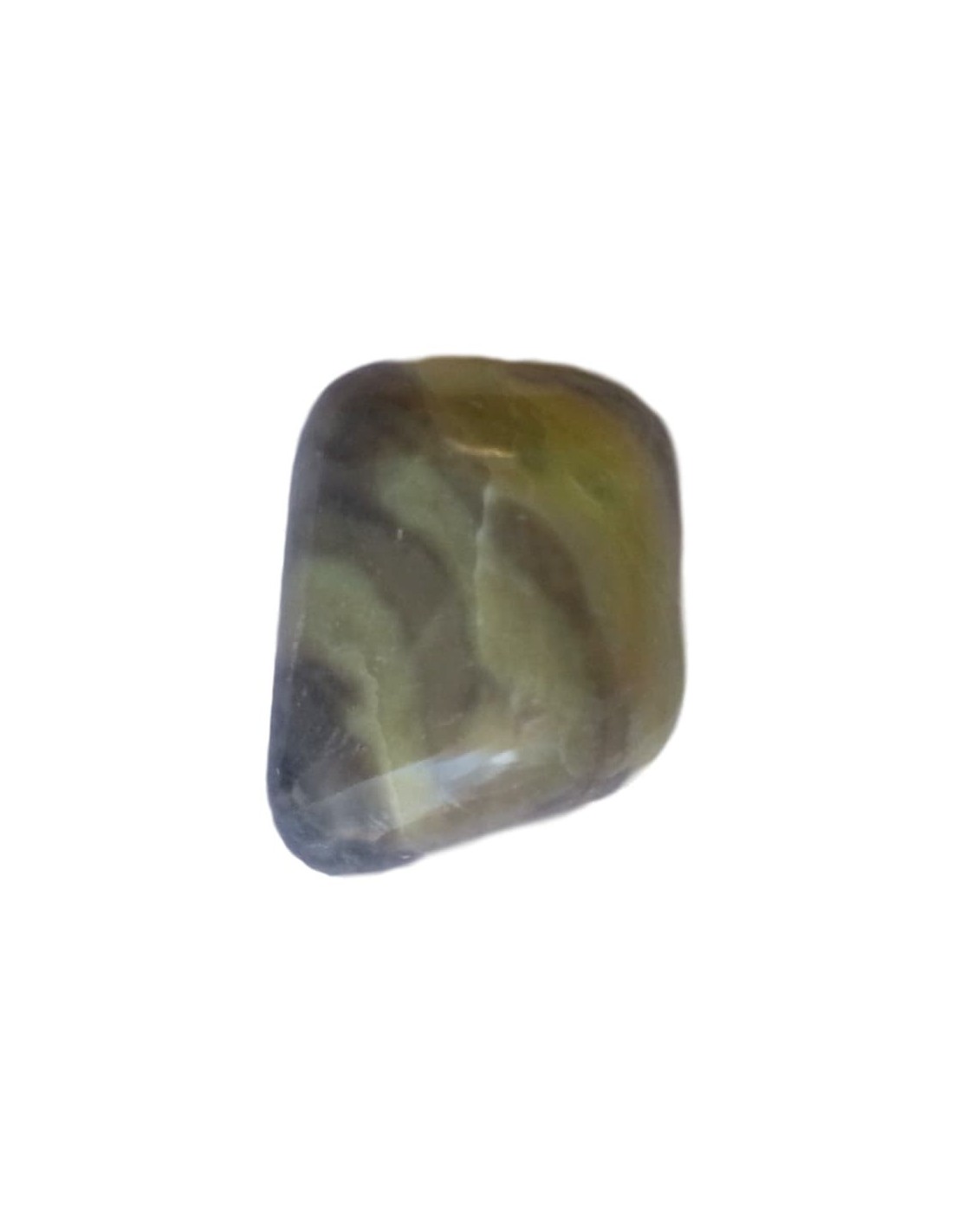 Serpentine en Pierre roulée 3/4 cm - Pierre naturelle pour équilibre énergétique et protection