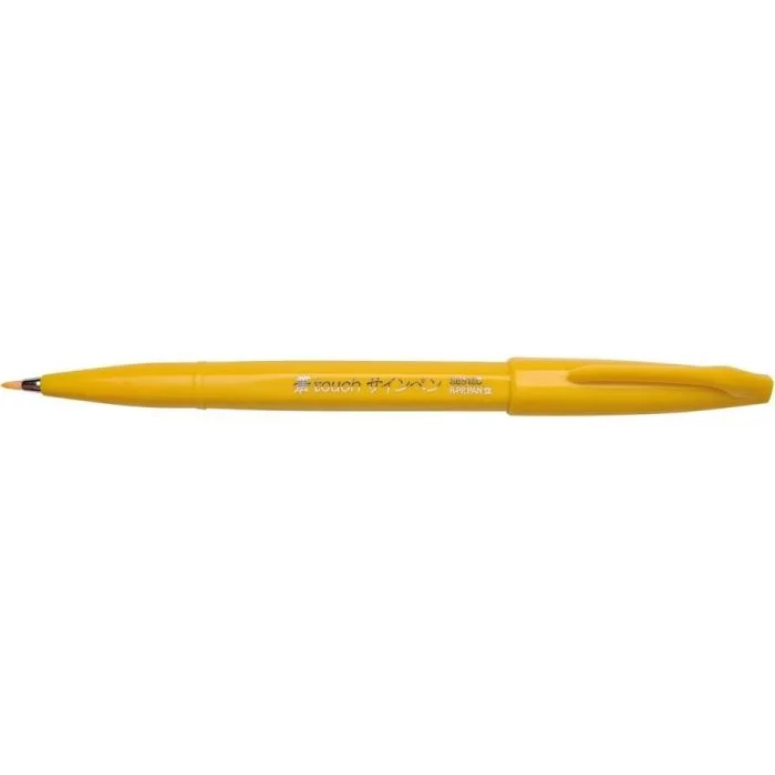 Stylo feutre Sign Pen SES15 - Jaune PENTEL ARTS