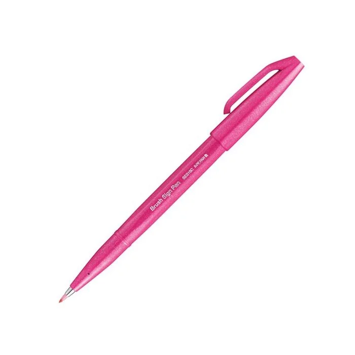 Stylo feutre Sign Pen SES15 - Rose PENTEL ARTS