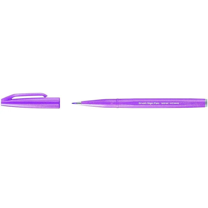 Stylo feutre Sign Pen SES15 - Mauve PENTEL ARTS