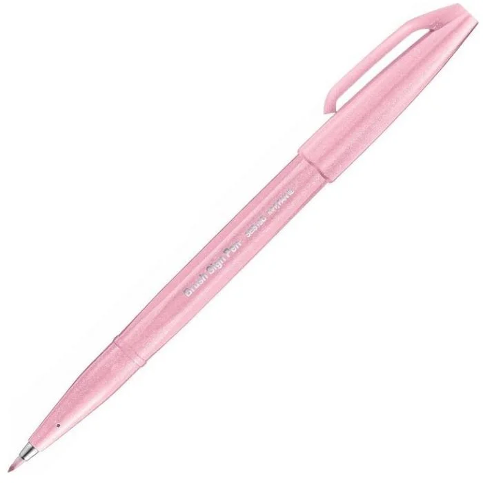 Stylo feutre Sign Pen SES15 - Rose pastel PENTEL ARTS