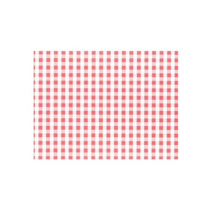 Set de Table - Vichy Blanc/Rouge PAP STAR Restaurant Lot de 100