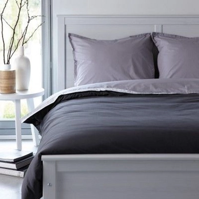 Parure de Lit Walra Dover Gris Clair/Anthracite Satin