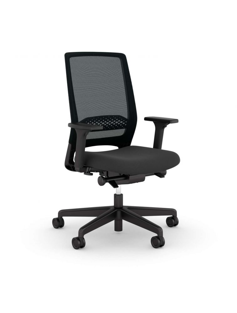 Siège de bureau ergonomique et confortable KICKSTER - Viasit - Noir
