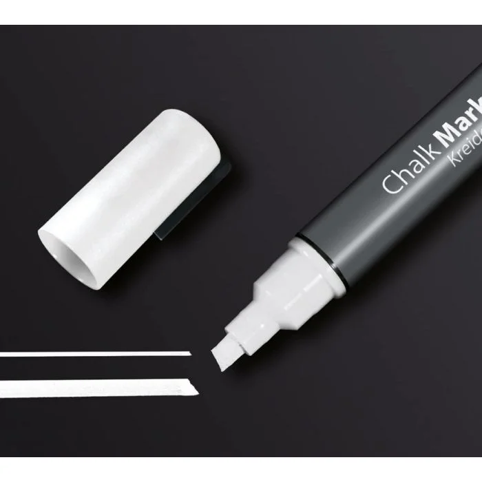 Marqueur à Craie Liquide Blanc 1 - 5 mm pour verre ou surface lisse SIGEL