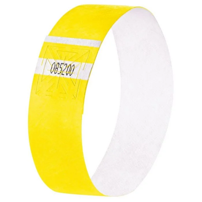 Bracelets d'identification - Jaune SIGEL Super Soft Lot de 120