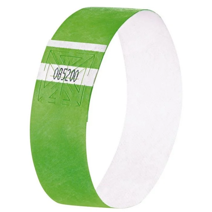 Bracelets d'identification Super Soft - Vert SIGEL Lot de 120
