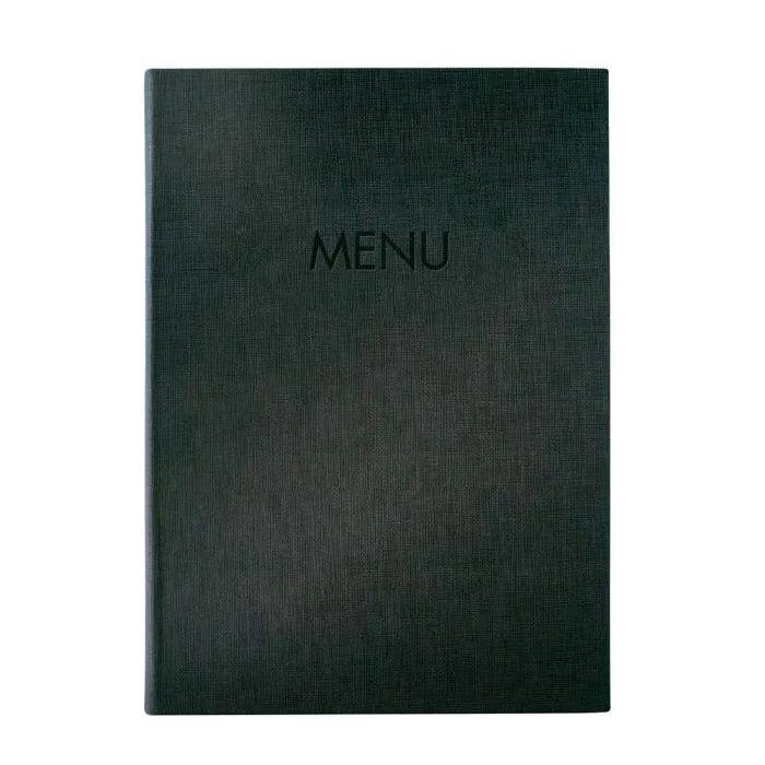 Chemise pour menu A5 en plastique - Anthracite SIGEL