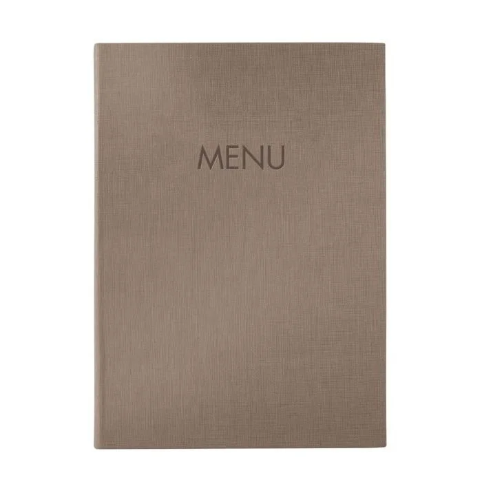 Chemise pour menu A4 en plastique - Beige SIGEL
