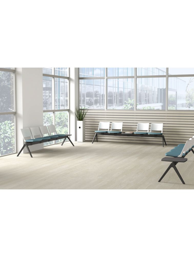 Smash poutres assise T dos PP/R |Kite 3 places + table (500x450 finition mélaminé anthracite) | sokoa