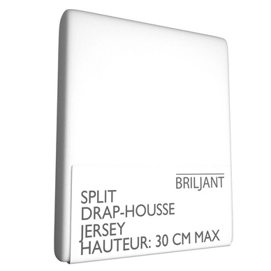 Drap-housse Scission Briljant Blanc (Jersey)