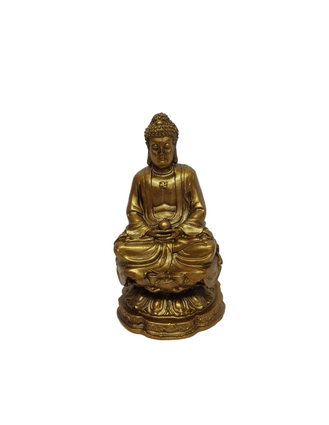 Statuette Bouddha doré en résine - Apportez la sérénité et l'harmonie dans votre intérieur