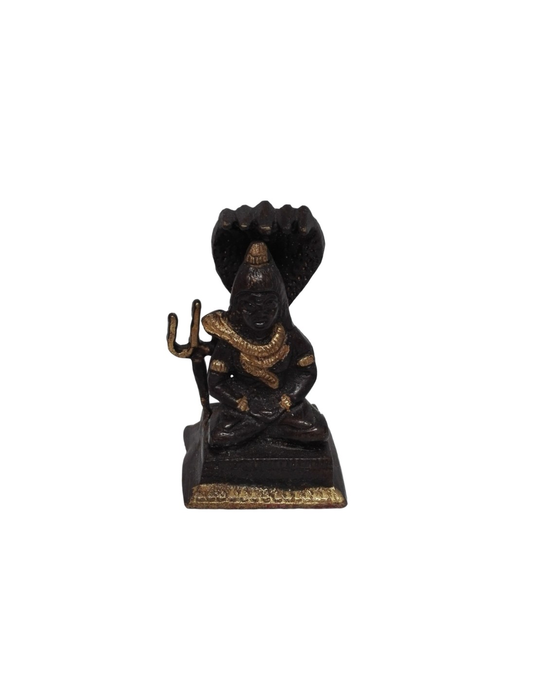 Statuette en laiton noir et doré 6 cm - Élégance et raffinement pour votre décoration