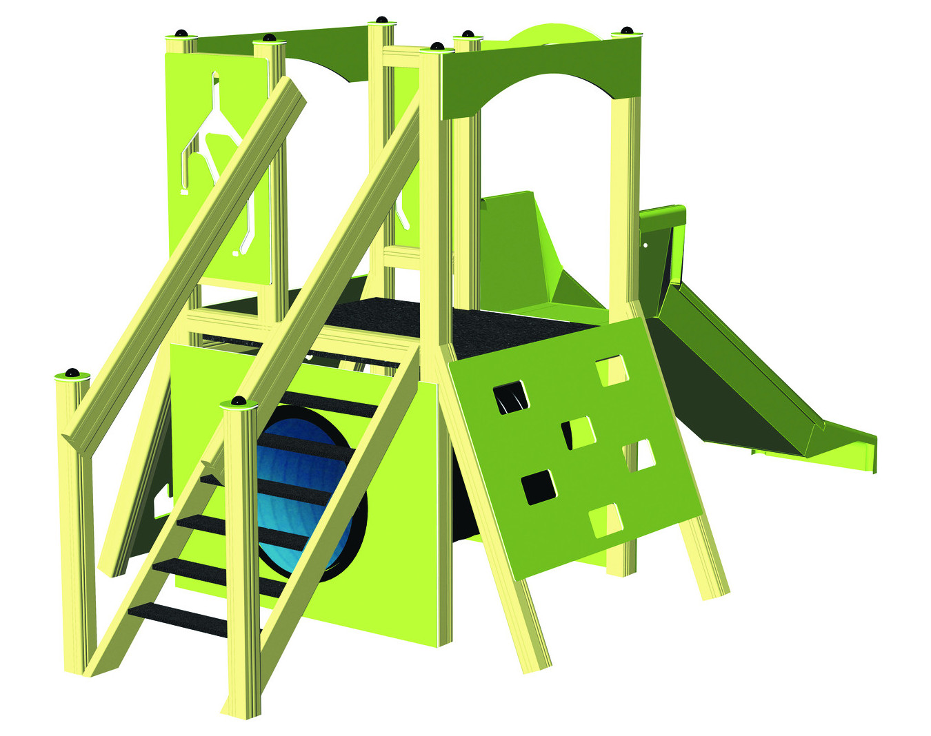 Structure multi-jeux Pitchoune alu