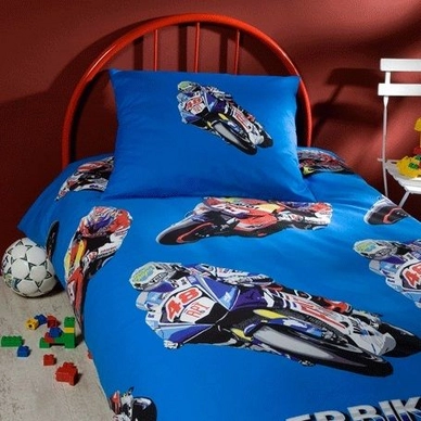 Parure de Lit DayDream Super Bikes Bleu Coton