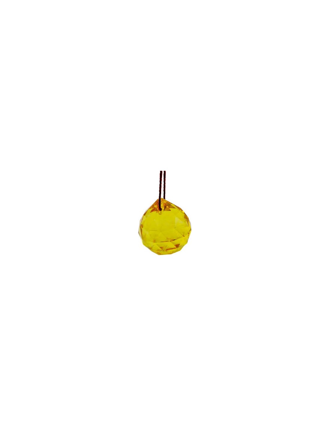 Suspension boule à facettes jaune - Harmonisez votre intérieur