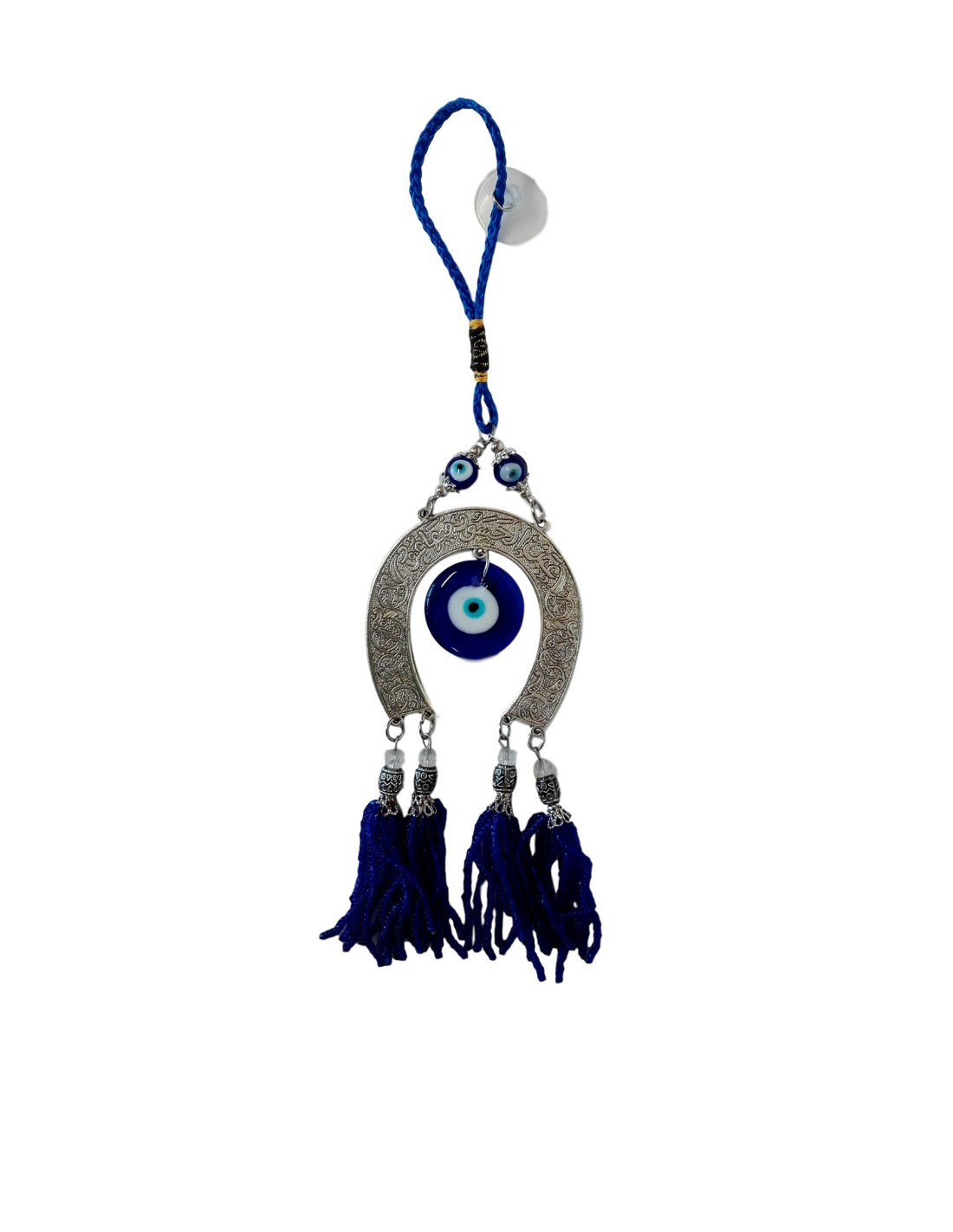 Suspension Oeil Turc Fer à Cheval - Porte-bonheur et Protection contre le mauvais œil