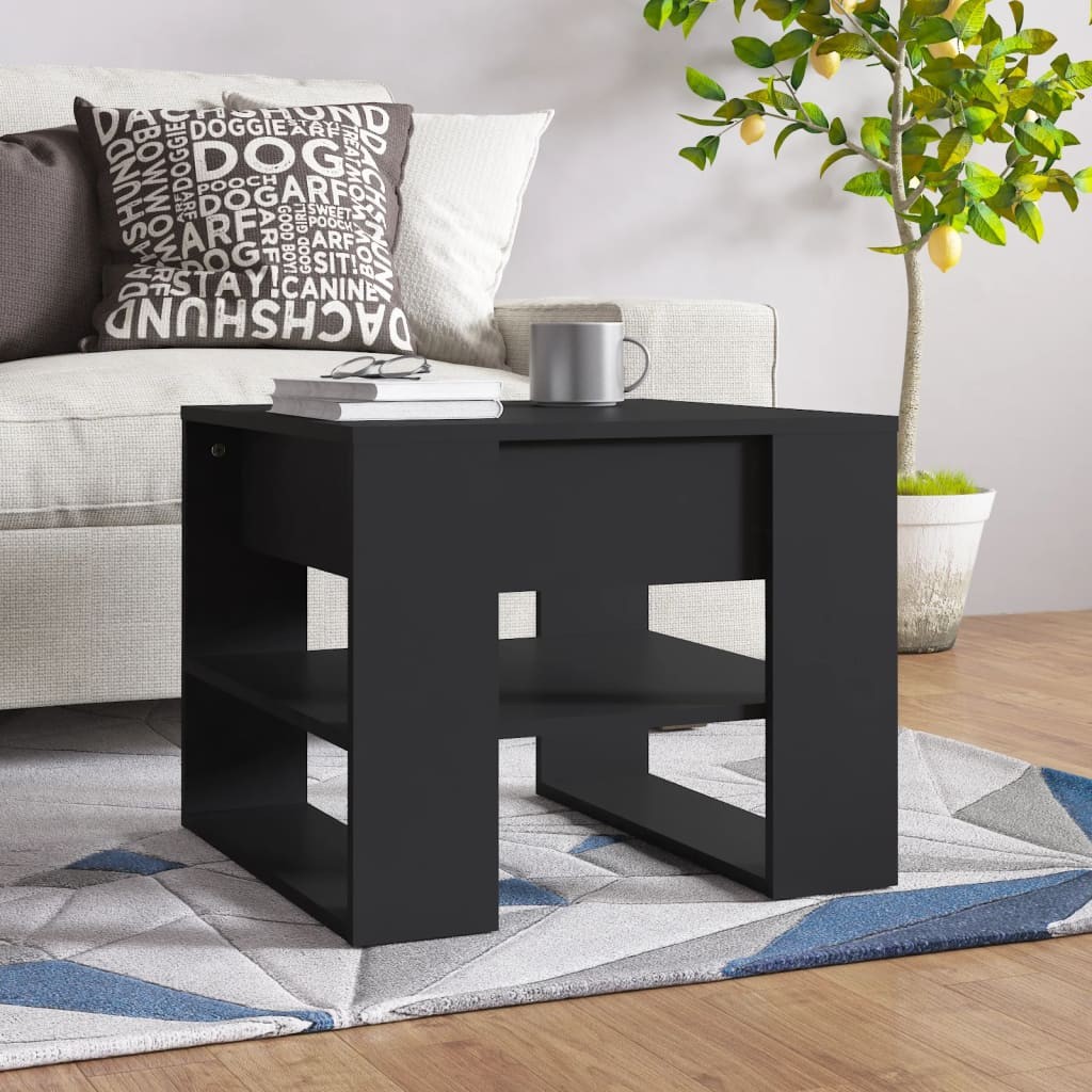 Table basse Noir 55,5x55x45 cm