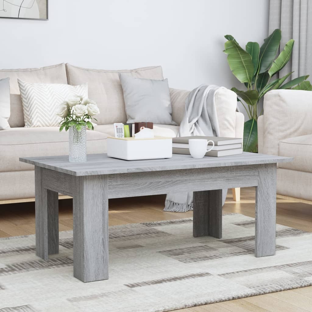 Table basse Sonoma gris 100x60x42 cm