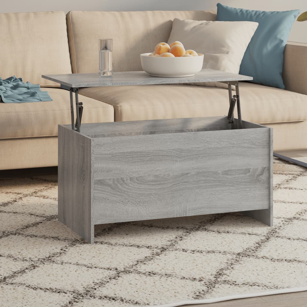 Table basse Sonoma gris 102x55,5x52,5 cm