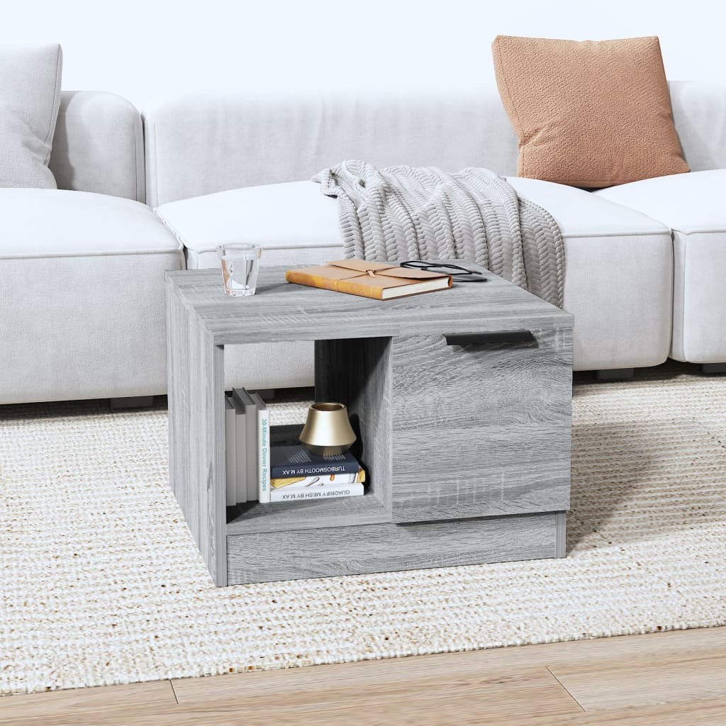Table basse Sonoma gris 50x50x36 cm