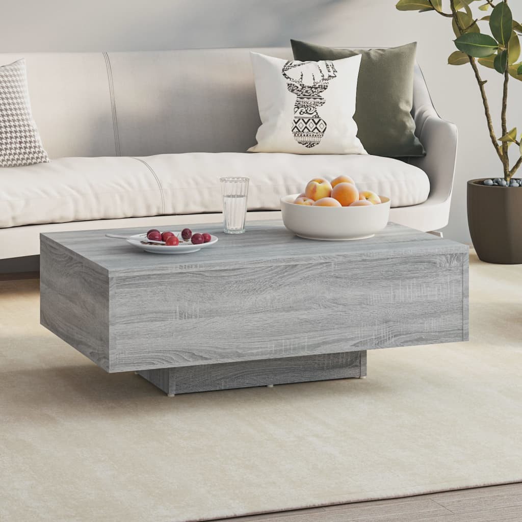 Table basse Sonoma gris 85x55x31 cm