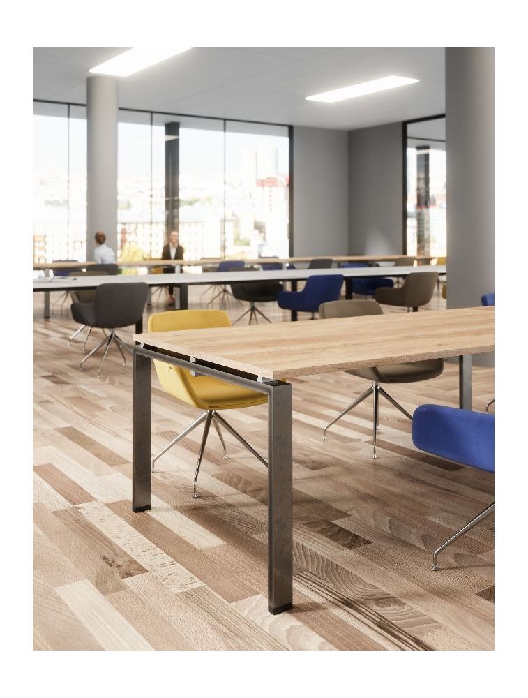 Table De Réunion Modulaire ASTRO - Table haute - P 60 / H 104 cm / L 120 - BURONOMIC