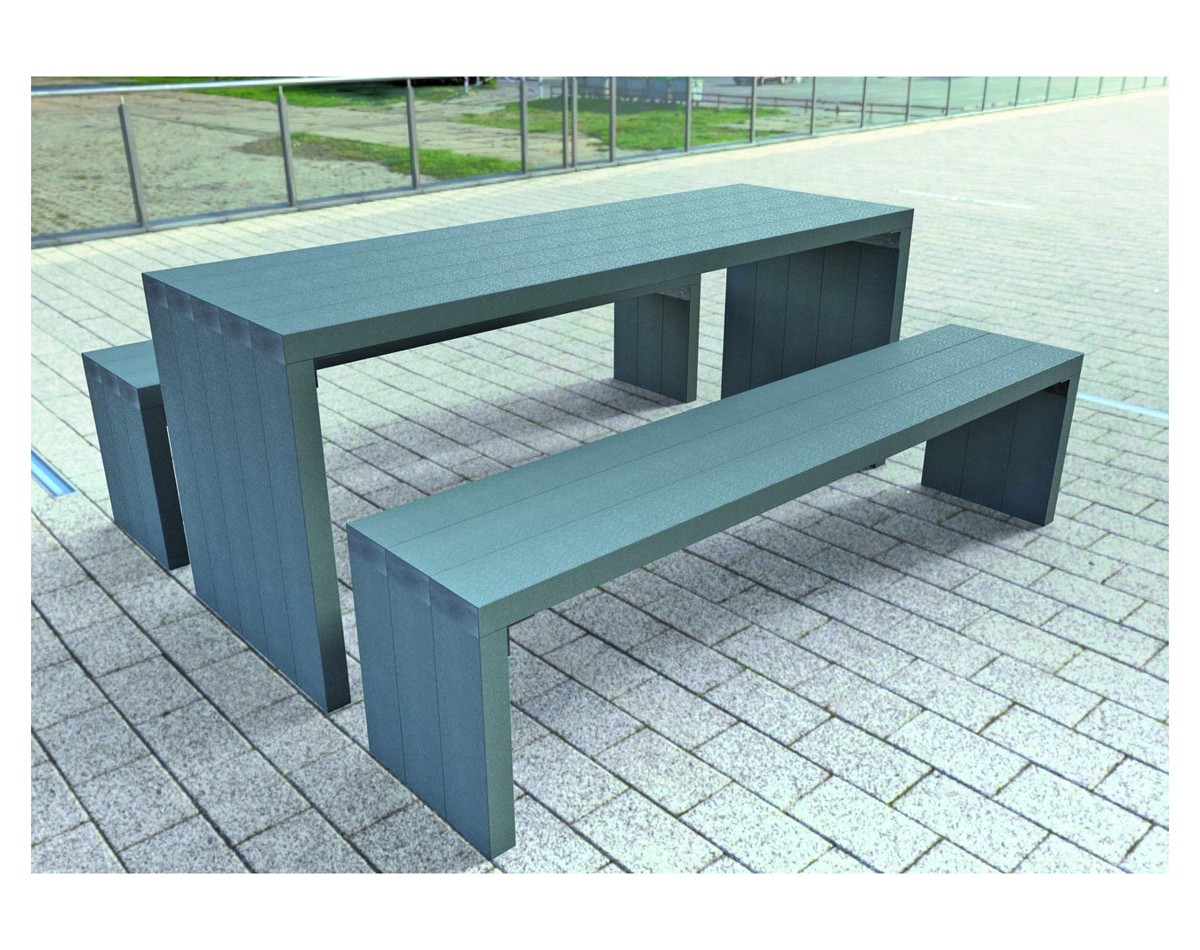 Table pique-nique plastique recyclé Arche