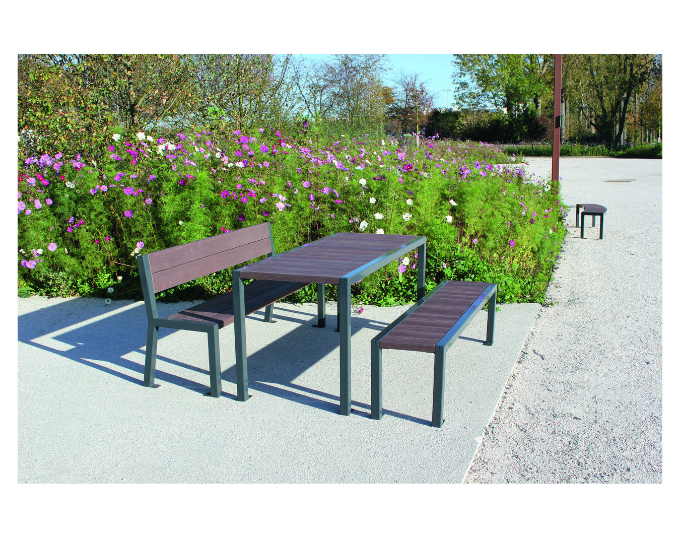 Table pique-nique plastique recyclé Élégance