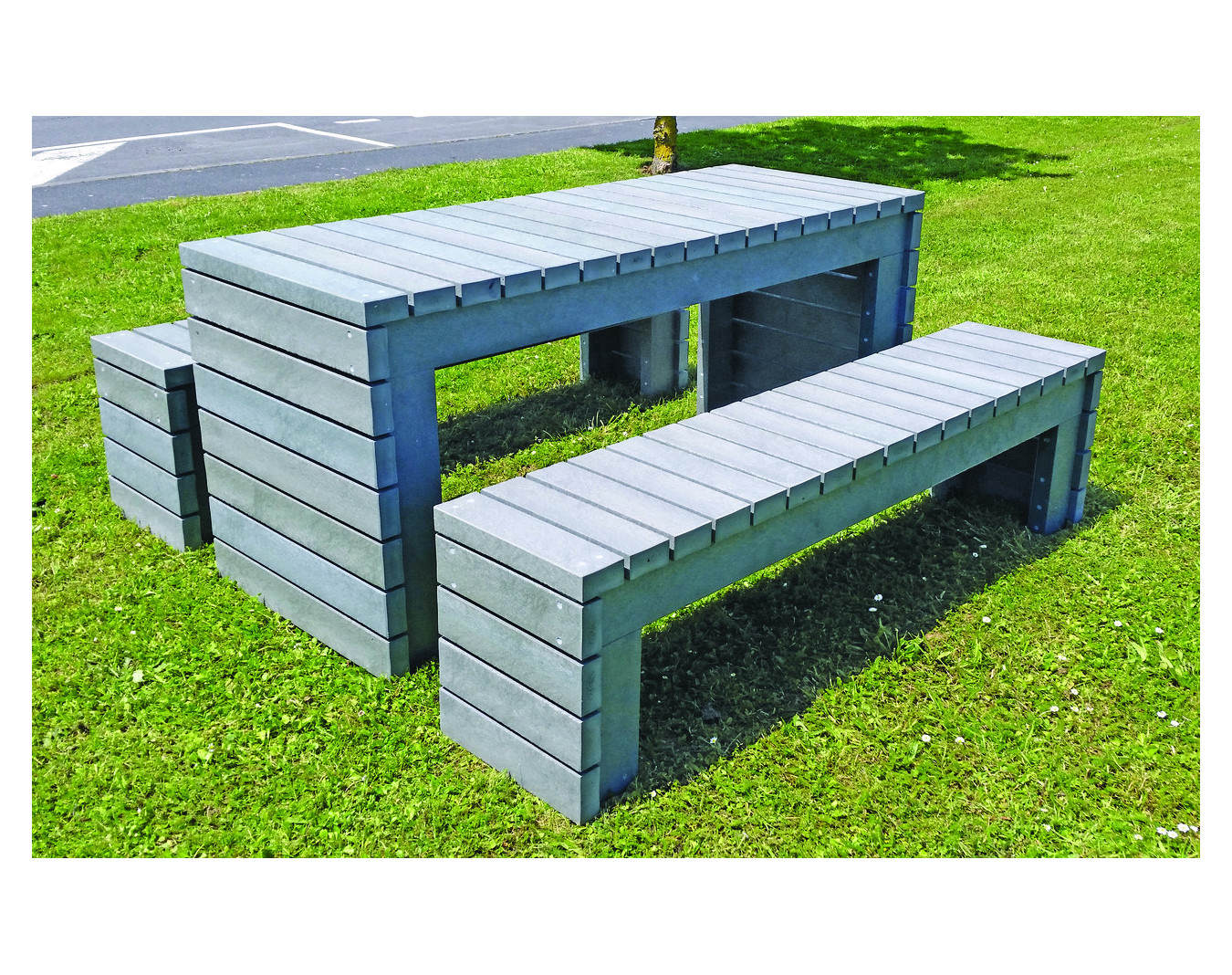 Table pique-nique plastique recyclé Percy