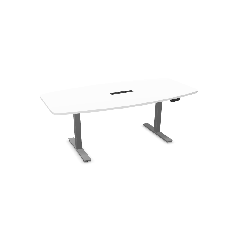 Table Tonneau Envol Evo – Bloc Électrique Intégré – Réglable Électrique – Pour Salle de Réunion – Buronomic