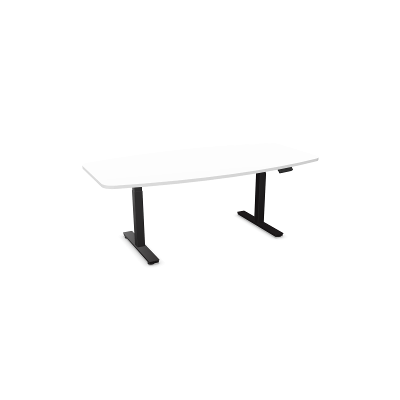Table Tonneau Envol Evo – Réglable Électrique – Design Courbé – Pour Salle de Réunion – Buronomic