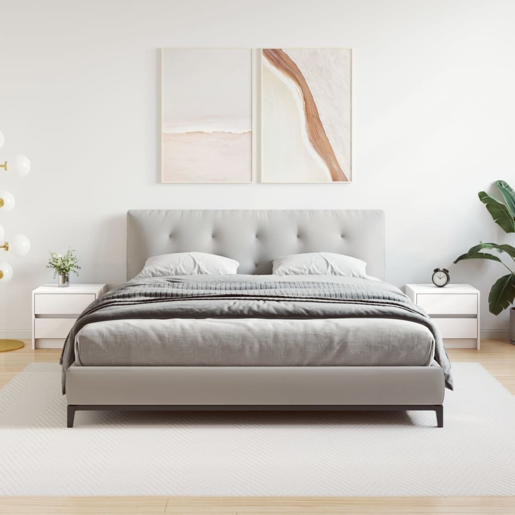 Tables de chevet 2 pcs blanc 40x31x35,5 cm bois de pin massif