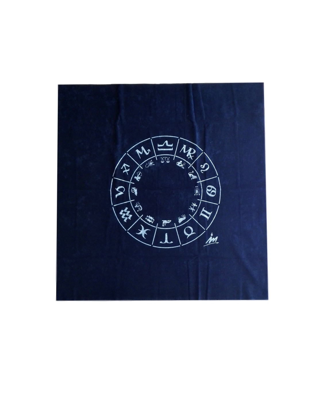 Tapis de tirage de cartomancie noir Zodiac - Précision et élégance pour vos lectures de tarot