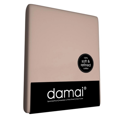 Drap-housse Damai Taupe Coton