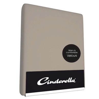 Drap-housse Cinderella Taupe (Velours)