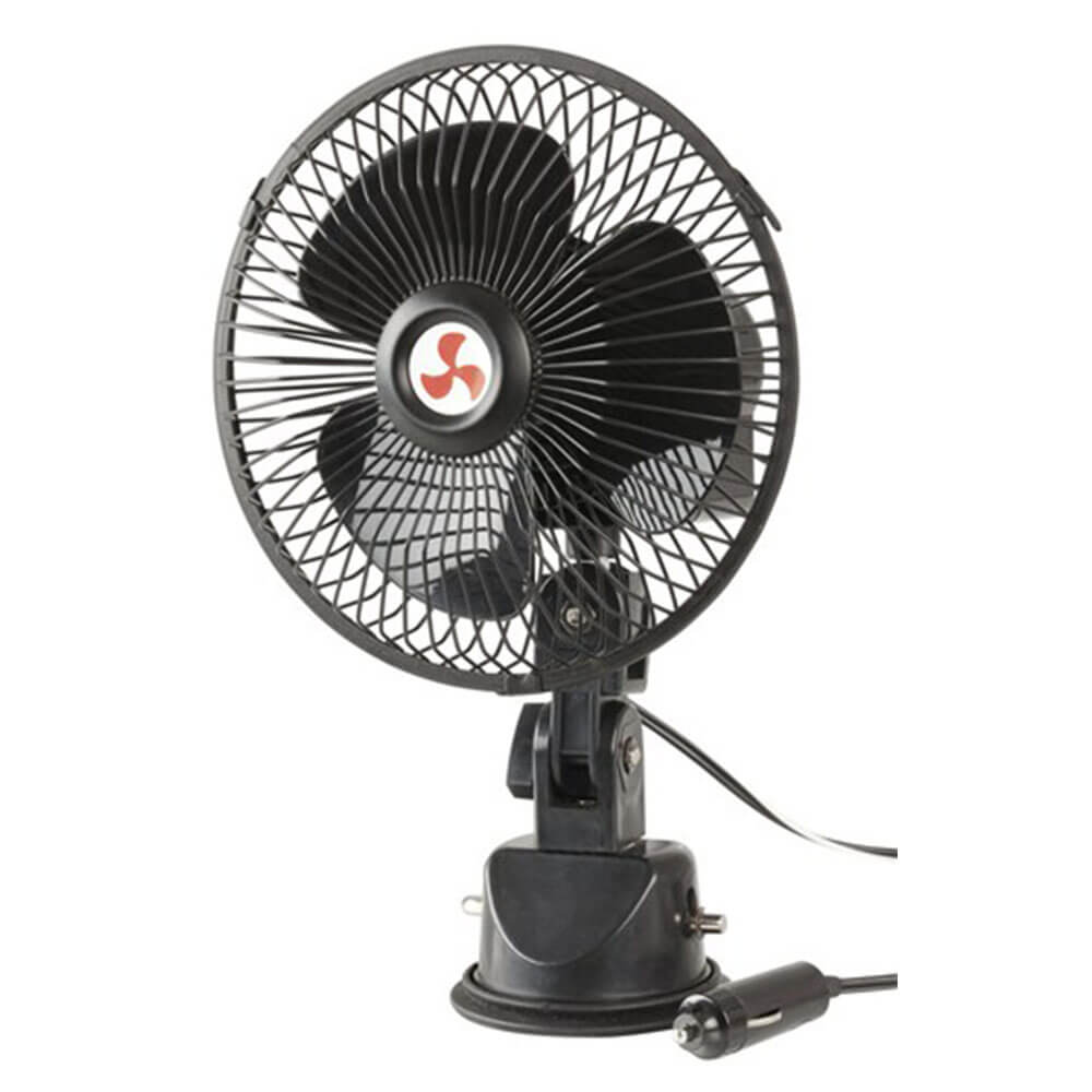 Ventilateur oscillant 12VDC avec support de support d'aspiration
