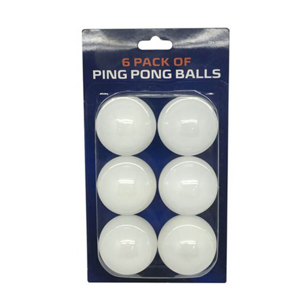 Pack de 6 balles de tennis de table
