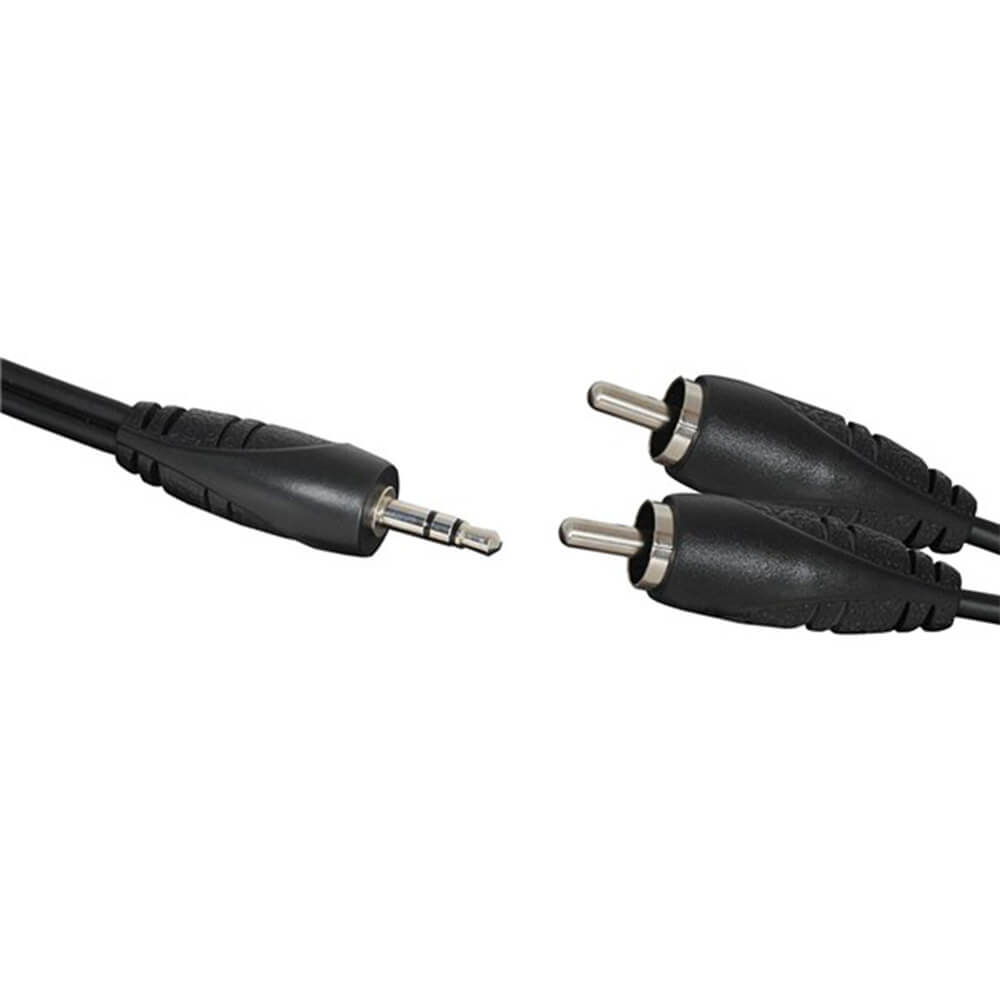 Câble audio stéréo (fiche de 3,5 mm à 2 plug RCA 5m)