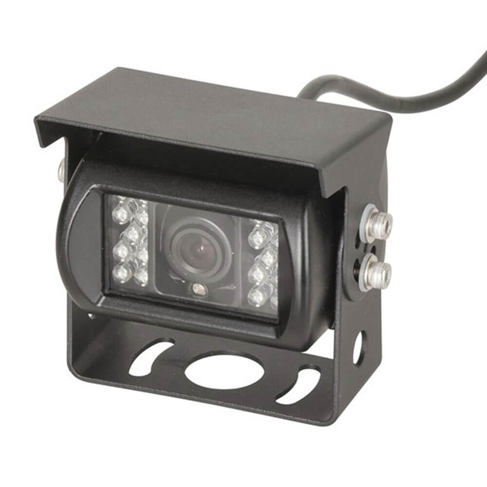 Cam inverse IR robuste avec support de montage (12v CCD IR IP68)