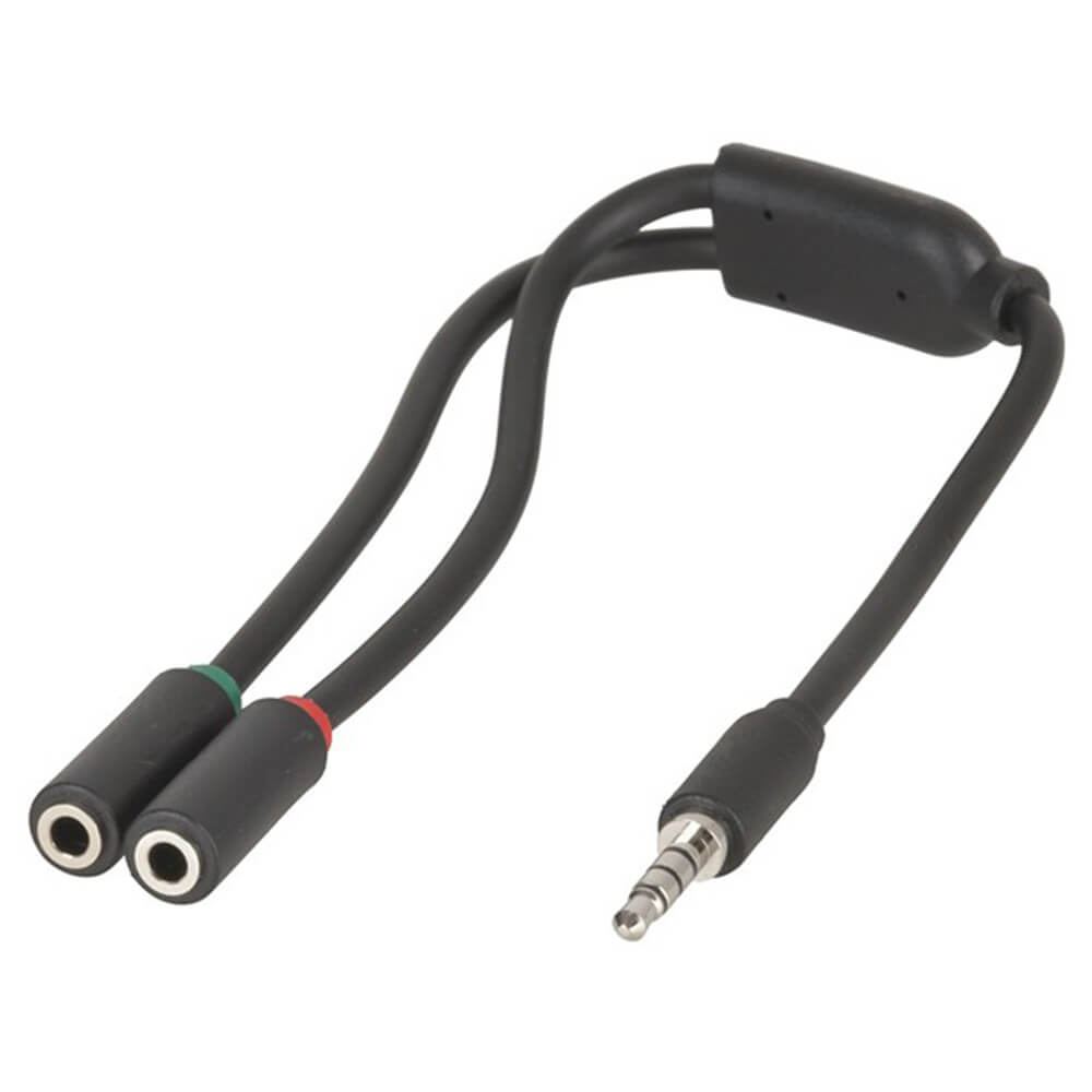 Bouchue à 4 mm de 3,5 mm à 2 x 8,5 mm Sparket Cable Splitter 250 mm