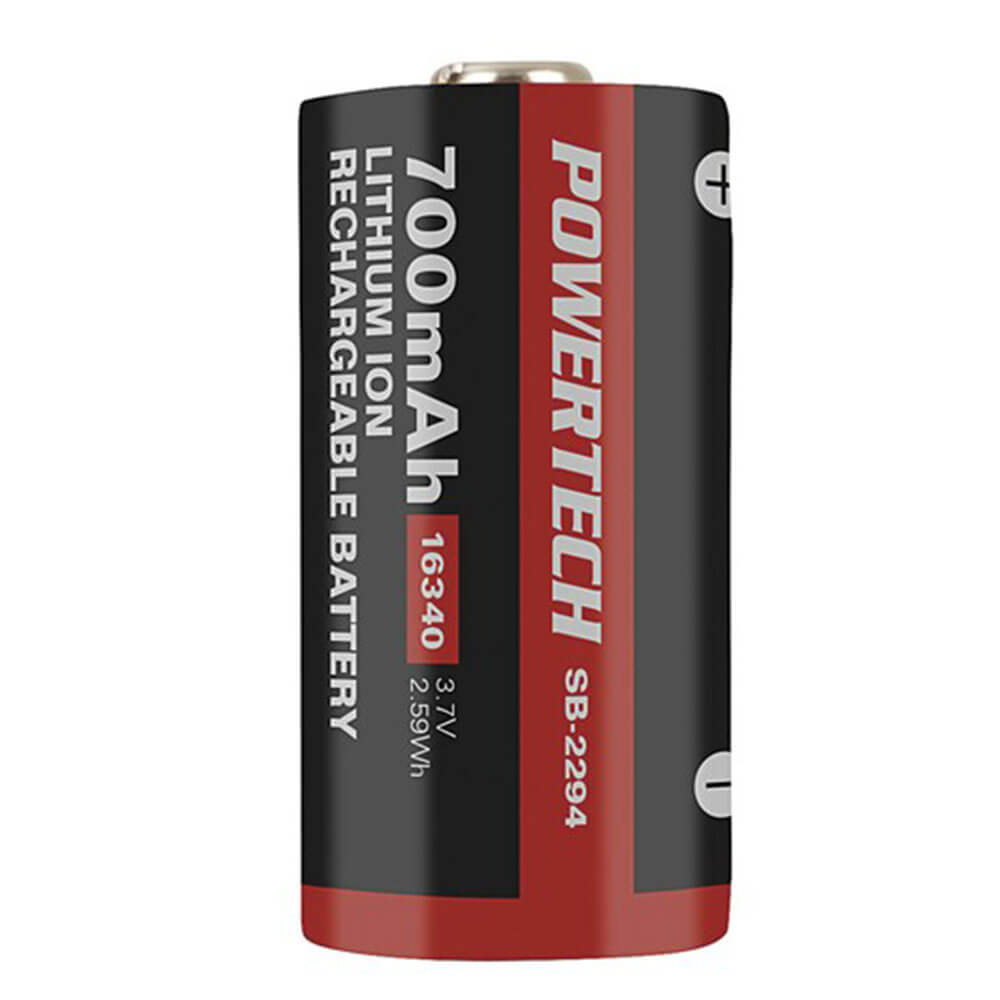 Lithium Btry 4 rechargeable (3,7 V 700mAh RCR123A 16340)