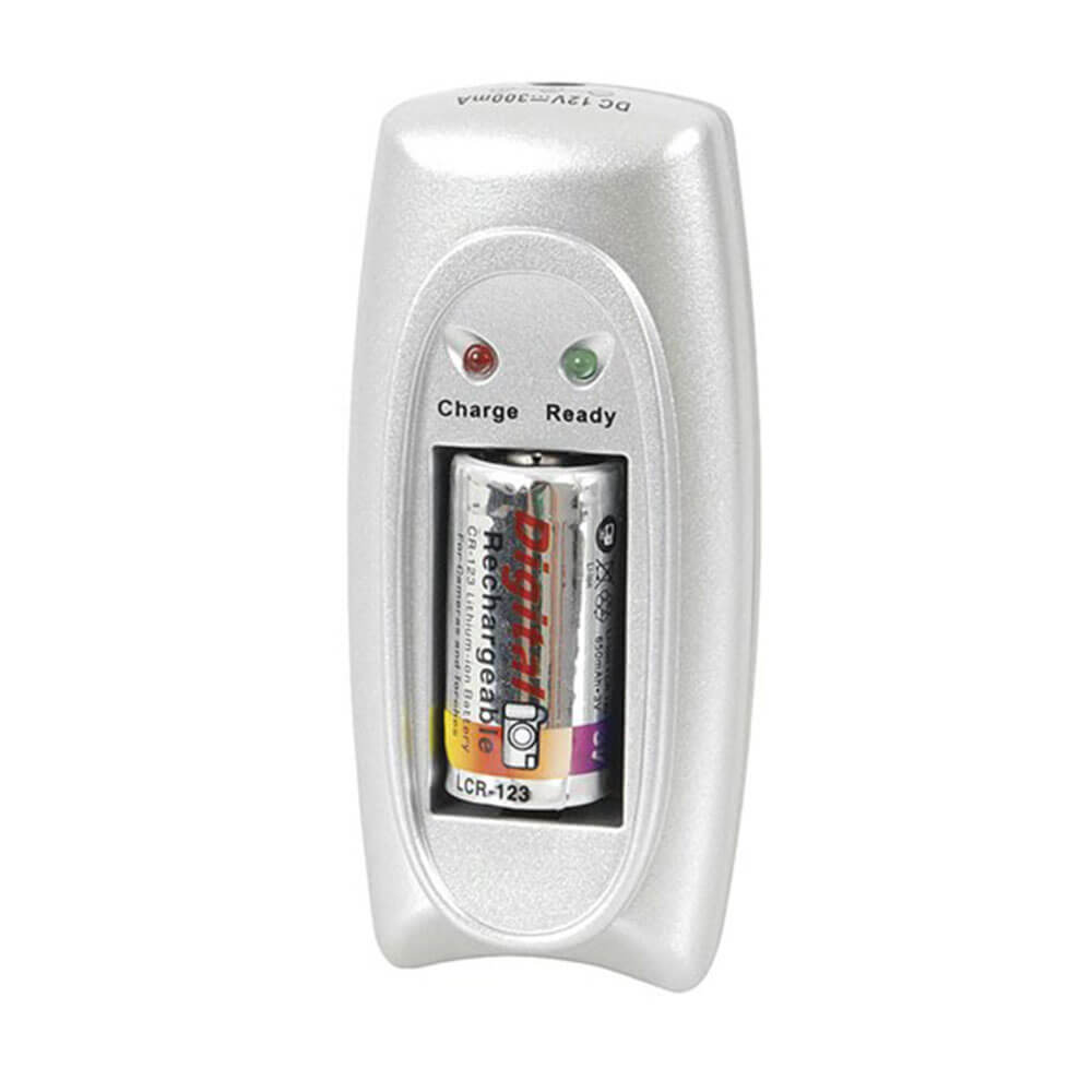 Chargeur de batterie au lithium ion (Li-ion CR123A)