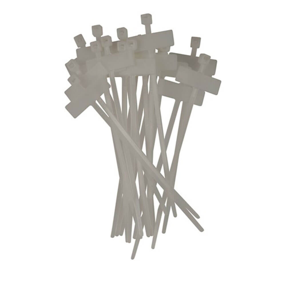 Tie à câble de 100 mm avec marqueur (pack de 20 pièces)
