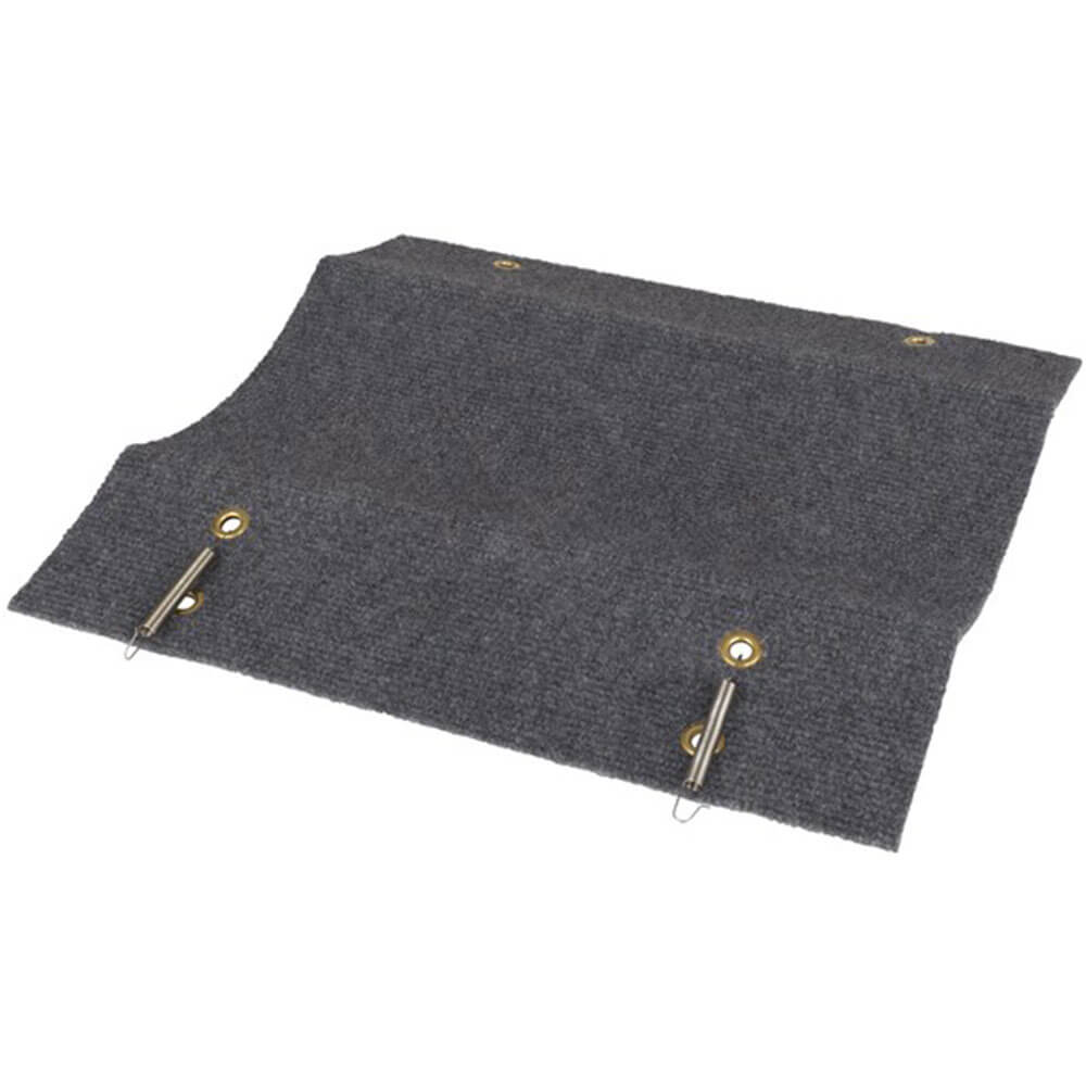 Tapis de pas de caravane grise