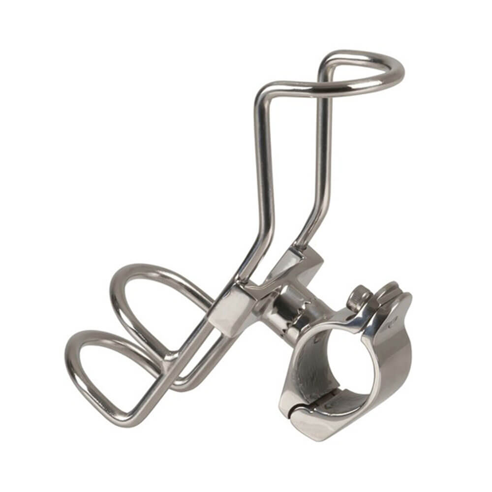 Support de tige de pêche en rail en acier inoxydable de 32 mm