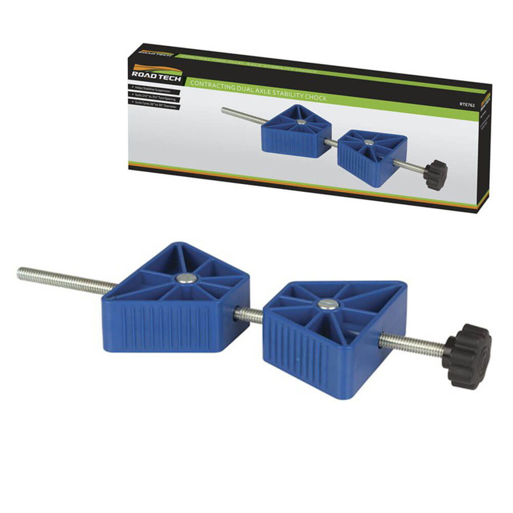 Contracter l'arrêt des roues à double essieu