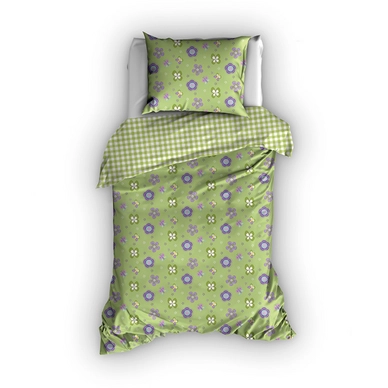 Parure de Lit Romanette Ledikant Boukje Vert Coton